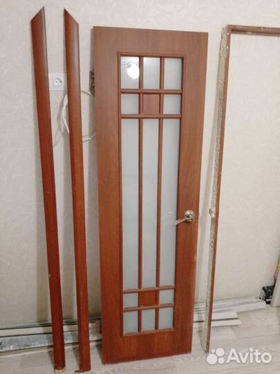 Двери межкомнатные б/у, 2шт, 200х60, короб-наличн