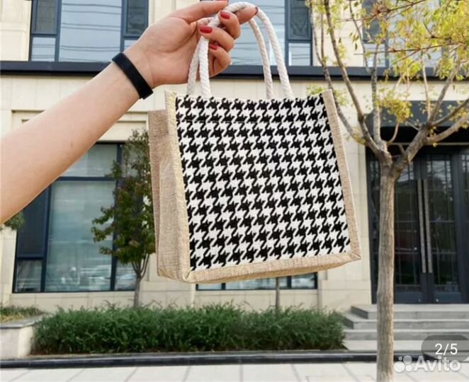 Сумка шоппер холщевая