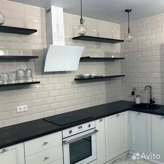 Гарнитур кухонный разные цвета фасадов