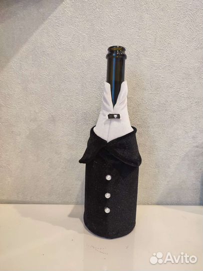 Декор для свадебных бутылок