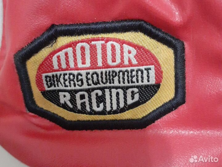 Кожаная байкерская кепка размер 57-58