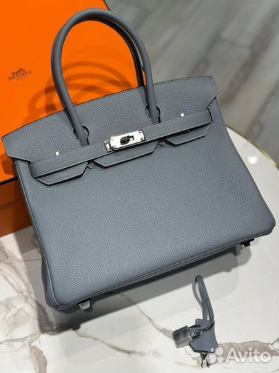 Сумка Hermes Birkin 30 см с прожилками