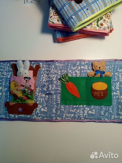 Мягкая развивающая книжка для девочки