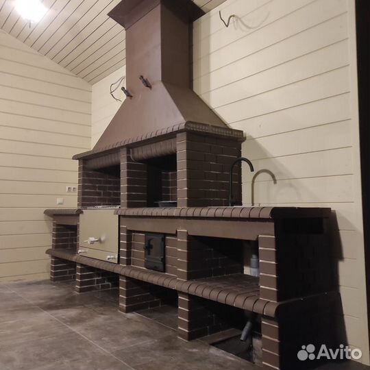 Печь барбекю / Мангал из кирпича