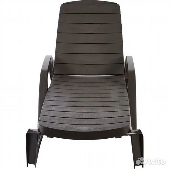 Шезлонг Прованс 195x72x45 см пластик шоколад