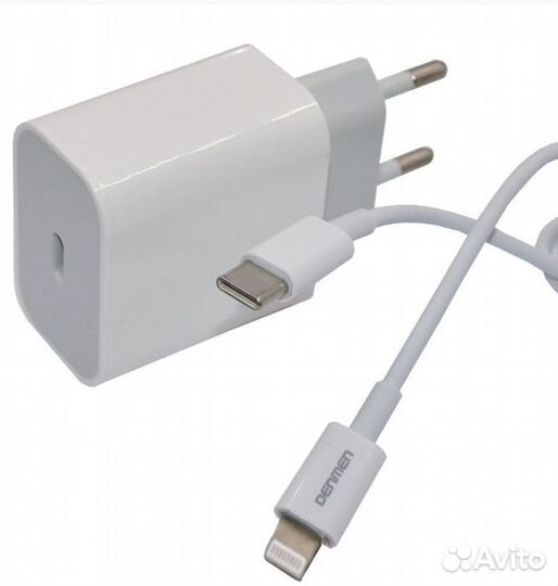 Зарядка с проводом 3,6A (type-C,lightning QC 3.0)