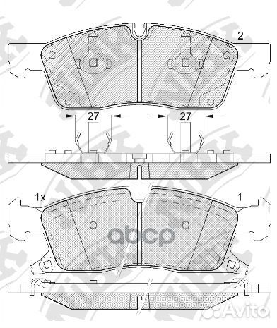 Колодки тормозные дисковые перед PN0833 NiBK