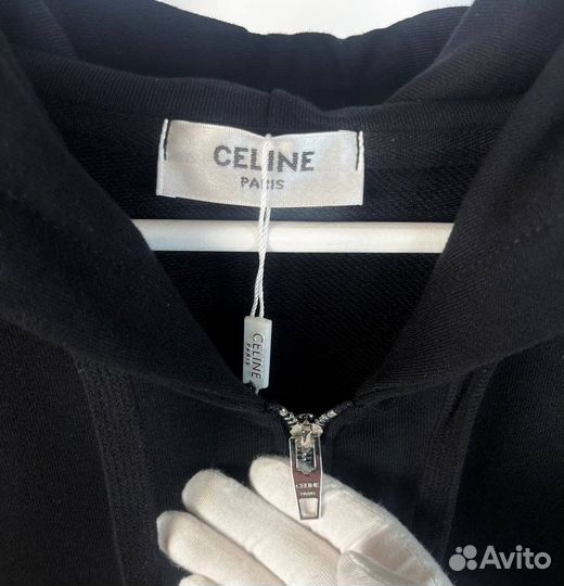 Зип худи celine черная