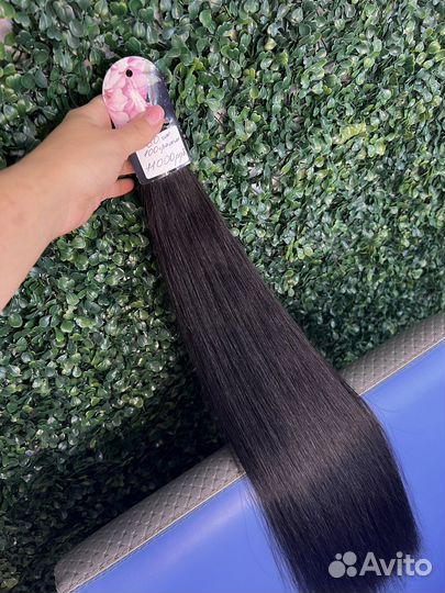 Волосы для наращивания 60 см черные