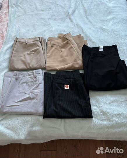 Брюки с высокой талией с низкой талией