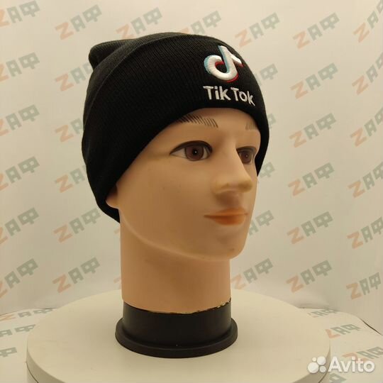Шапка TikTok embrd, чёрная (3230)
