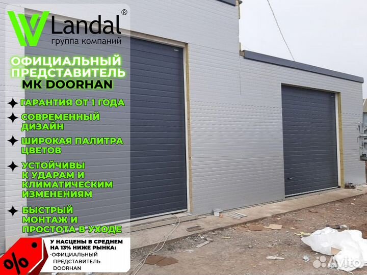 Гаражные секционные ворота