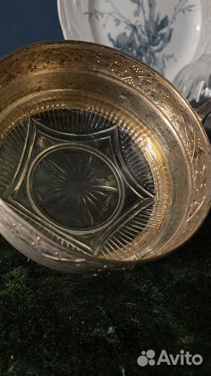 Старинная ваза мельхиор глубокое посеребрение