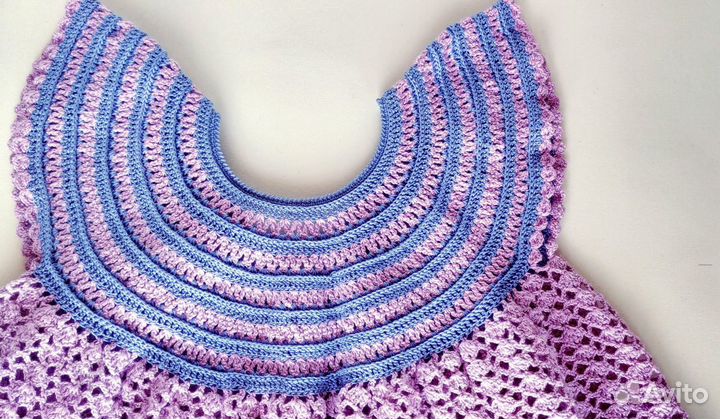 Вязаное платье на девочку, платье для малышки