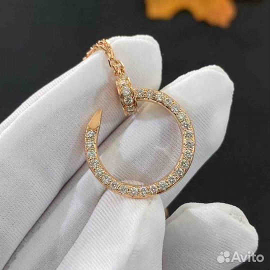 Золотое Колье Cartier Juste Un Clou 0,3ct