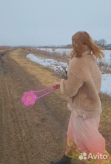 Сумка из бусин двусторонняя 