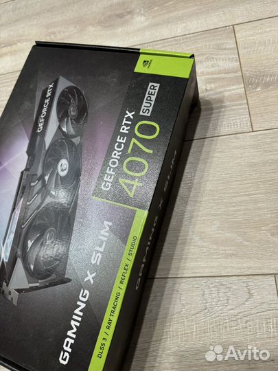 Видеокарта RTX4070 super 12GB gaming X slim MSI