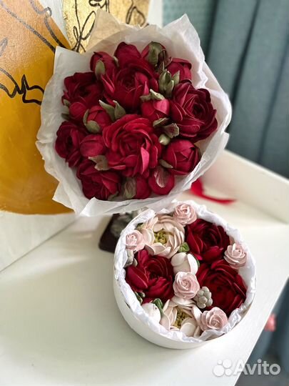 Зефирный цветы. Сладкий букет. Букет из зефира