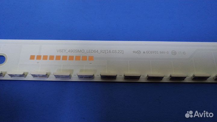 0093 Подсветка Samsung 49 V6EY-490SM0-LED64-R4