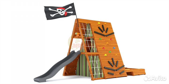 Детская площадка деревянная