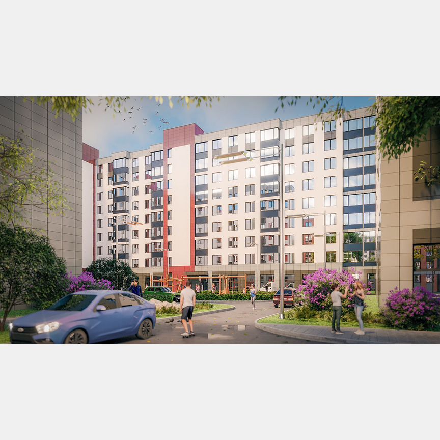 Квартира-студия, 27 м², 6/9 эт.