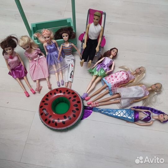 Барби с аксессуарами огромный набор