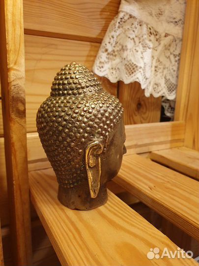 Будда бронзовая голова, Бали, 2 шт