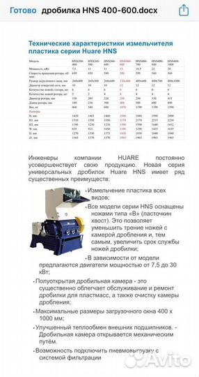 Дробилка Huare 600