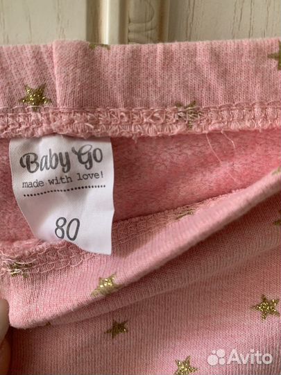 Лосины для девочки + свитшот BabyGo 80