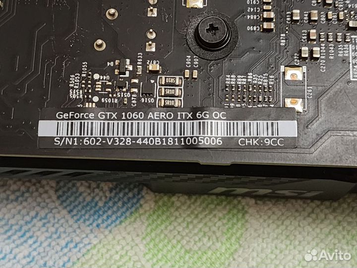 Видеокарта MSI Aero ITX GTX1060 6Gb Обмен
