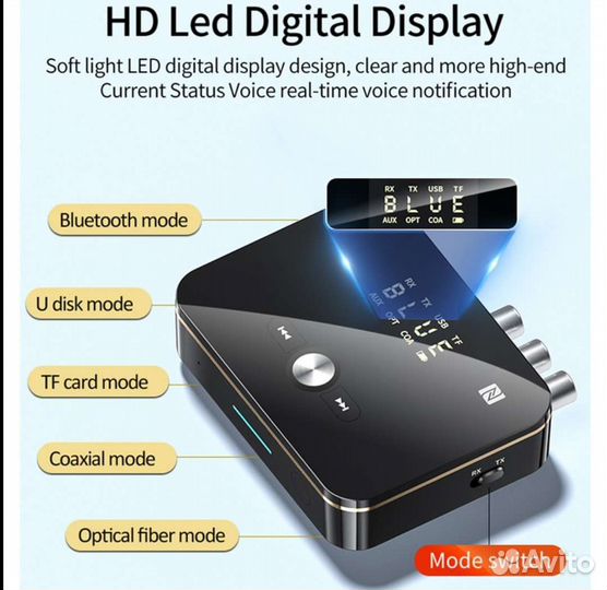 Bluetooth-приемник, передатчик 5,0 FM