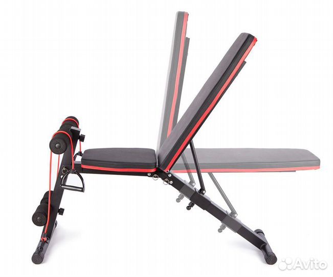 Скамья для пресса и гантелей ametist 115