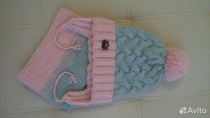 Пролам шапку + снуд теплая 2-3 года