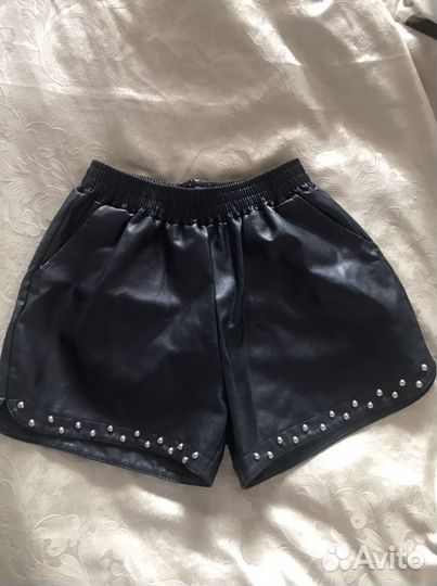 Шорты кожаные