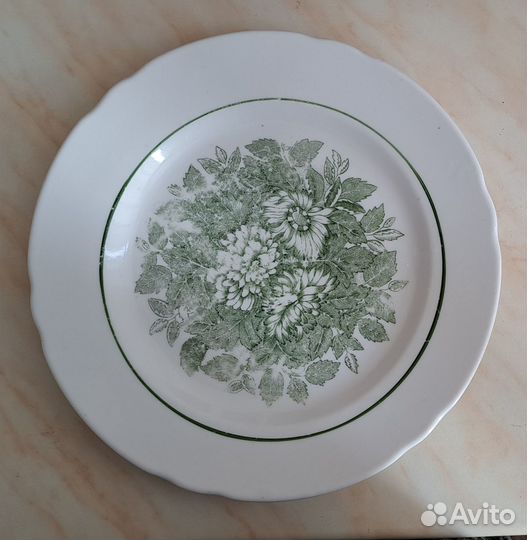 Блюдо (тарелка) фарфор, 30 см. Редкая. СССР - 1954
