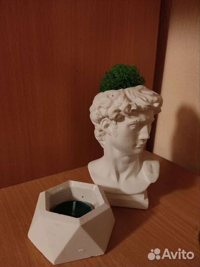 Статуэтка Голова Давида (кашпо, ваза, подставка)