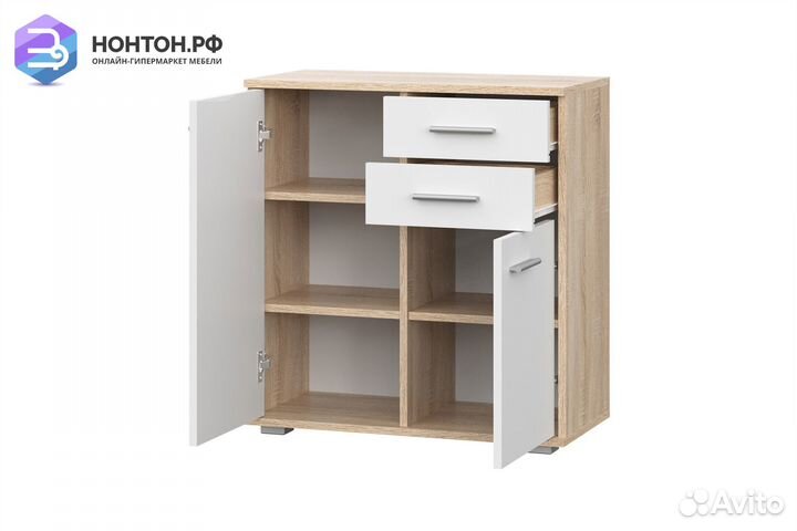 Комод Fun кд-2 дуб сонома / белый