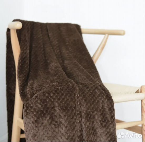 Плед шоколадный