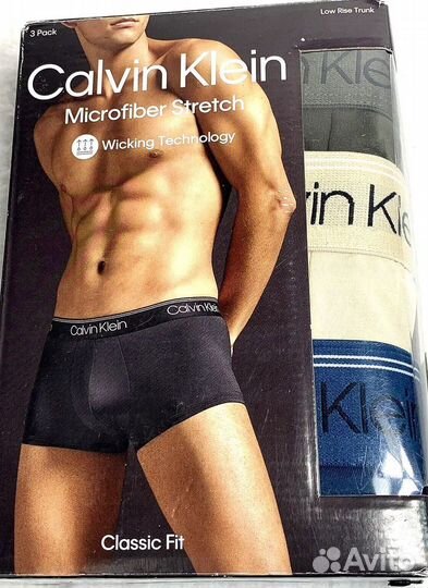 Трусы мужские боксеры calvin klein оригинал