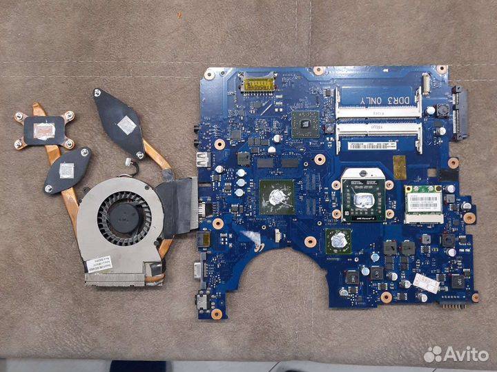 Материнская плата с процессором
