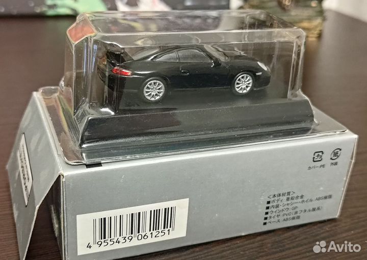 Kyosho Porsche 911 GT3 (996) Black 1:64