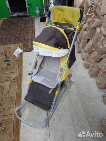 Коляска санки