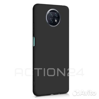 Чехол на Xiaomi Redmi Note 9T Silicone Case (черны