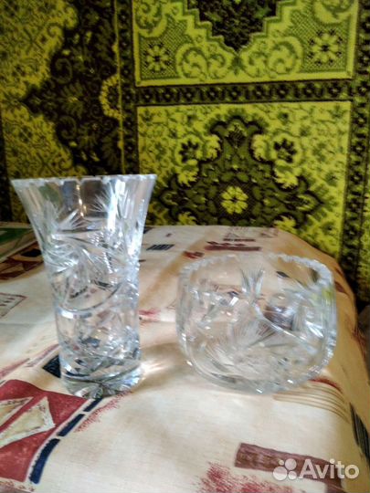 Салатник хрустальный