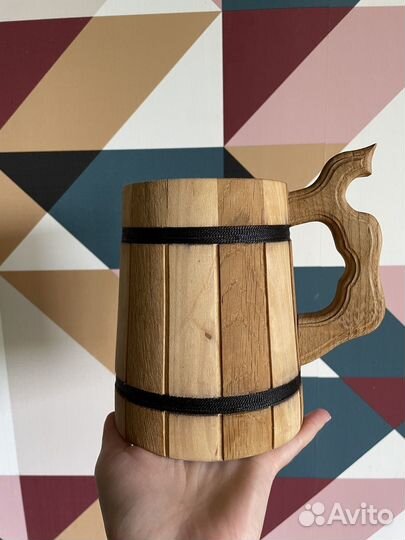 Кружка пивная, кружка для бани 0,5 л