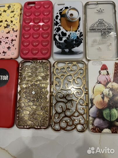 Чехолы на iPhone 6s, стекло защитное