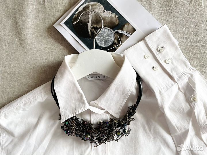 Колье ручной работы в стиле стимпанк готика