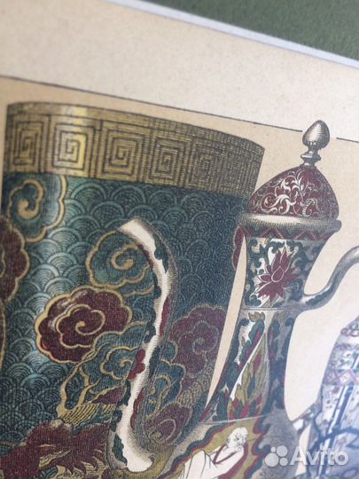 Китай, старинная гравюра,фарфор