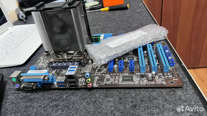 Материнская плата + процессор + озу 16гб / 1155