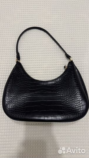 Сумка крокодил черная